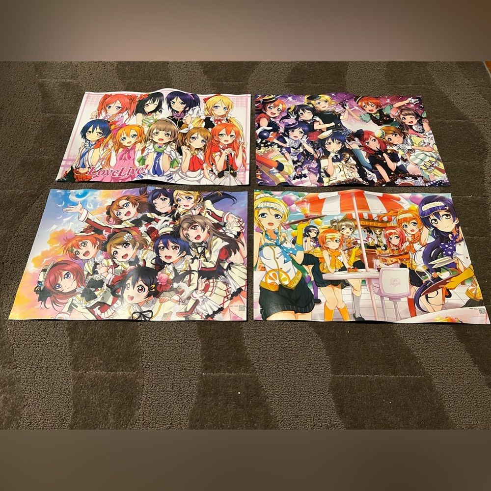 *6 for $10!* Love Live! School Idol Project / Festival Bundle of 4 Posters Group